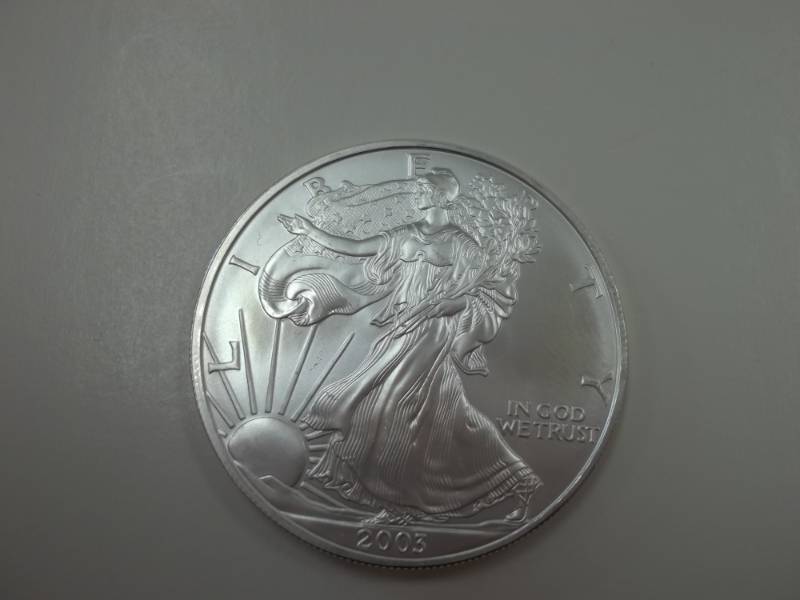 Silver American Eagle 1 Oz. Fine Silver Year 2003 Coin