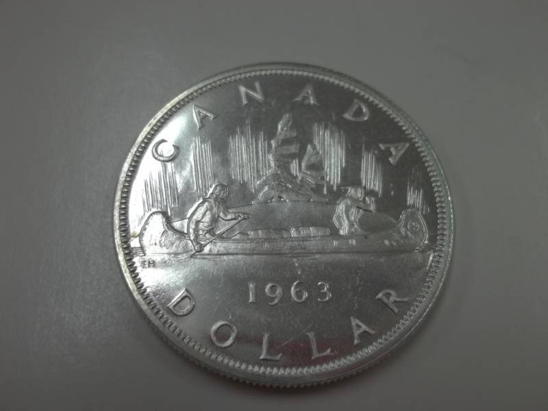1963 Voyager Canadian Silver Dollar 80% Silver