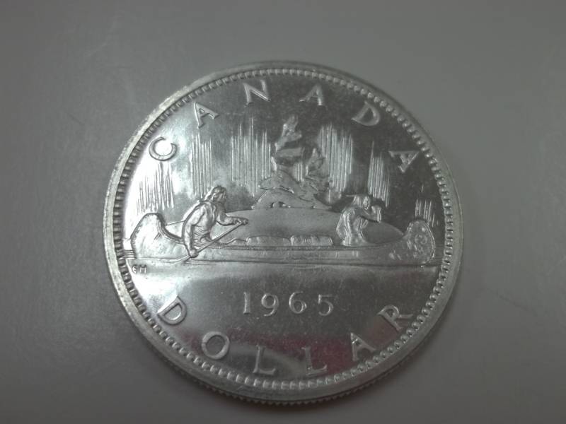 1965 Voyager Canadian Silver Dollar 80% Silver