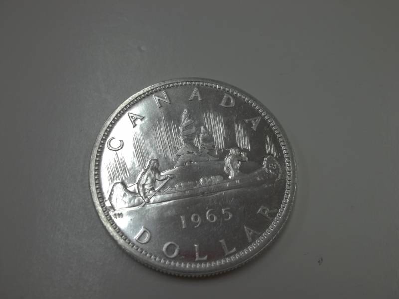 1965 Voyager Canadian Silver Dollar 80% Silver