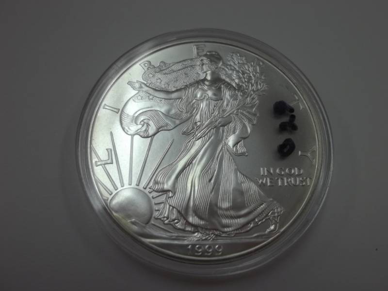 Silver American Eagle 1 Oz. Fine Silver Year 1999 Coin .999% in plastic case