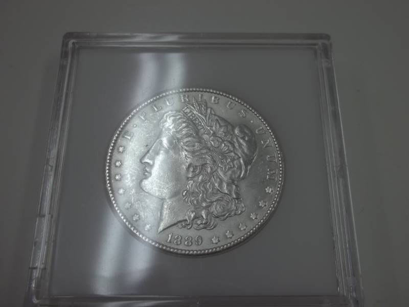 1889 Morgan Silver Dollar 90% Silver in case