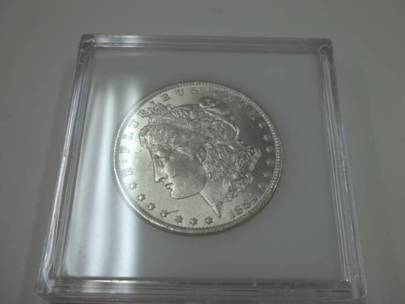 1884 Morgan Silver Dollar 90% Silver in case