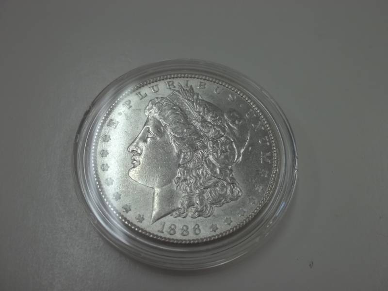 1886 Morgan Silver Dollar 90% Silver in case