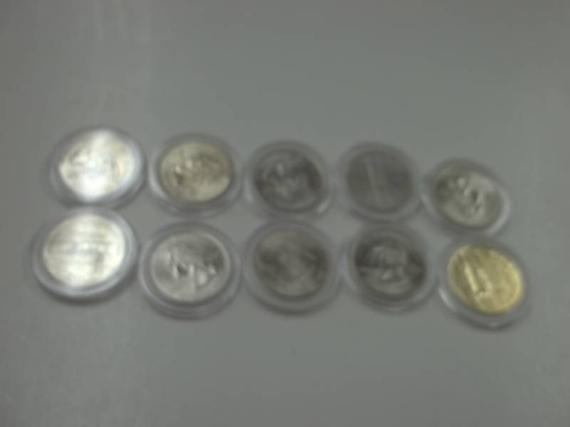 10 - 2001 North Carolina Quarters in case