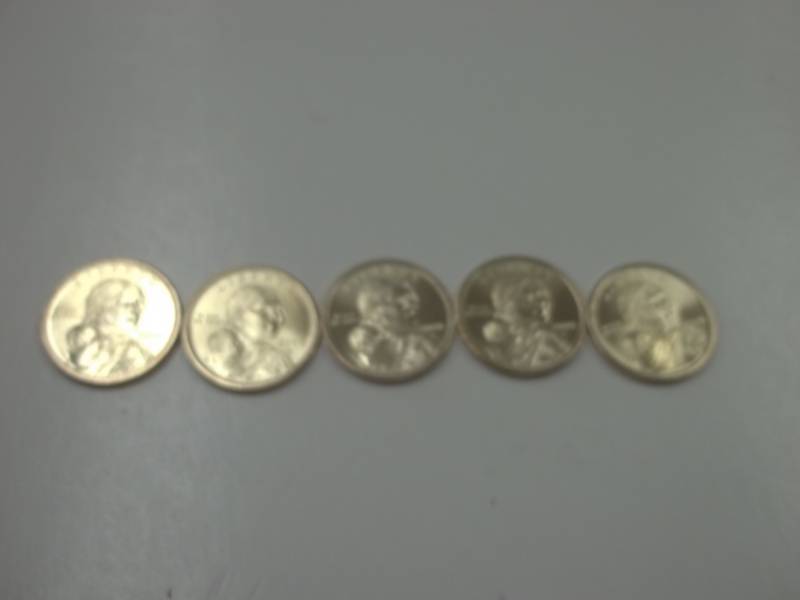5 - 2000 Sacagawea Dollars