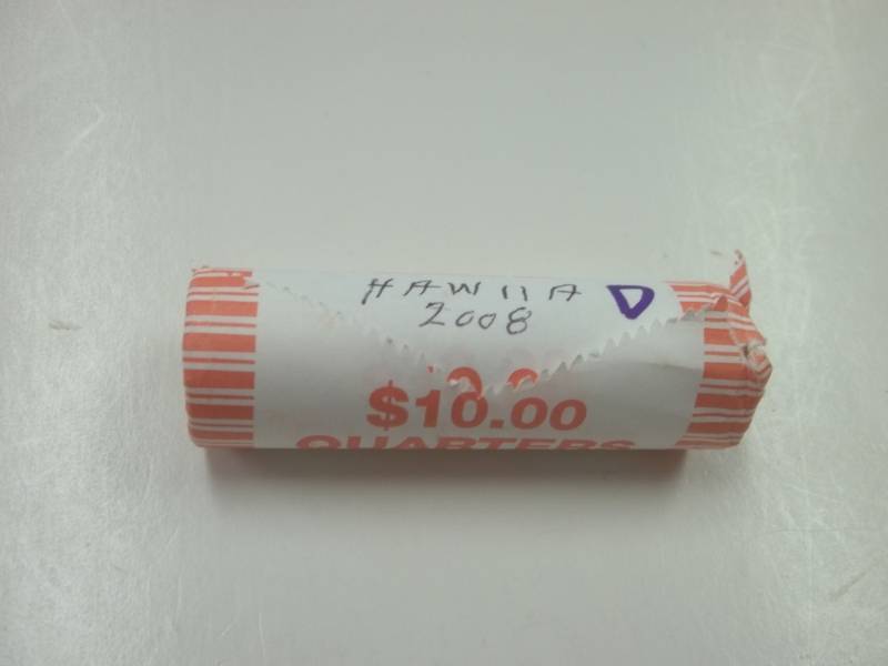 Roll of Hawaii 2008 D Quarters