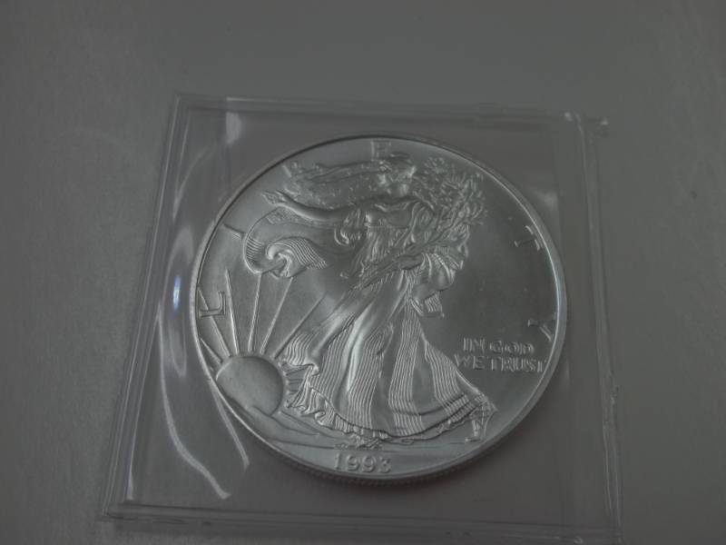 Silver American Eagle 1 Oz. Fine Silver Year 1993 Coin