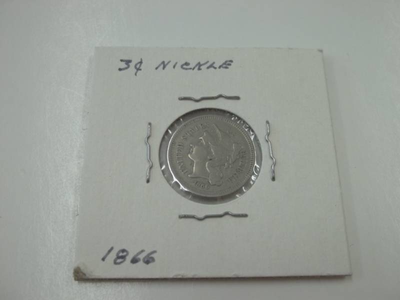 1866 3 Cent Nickle