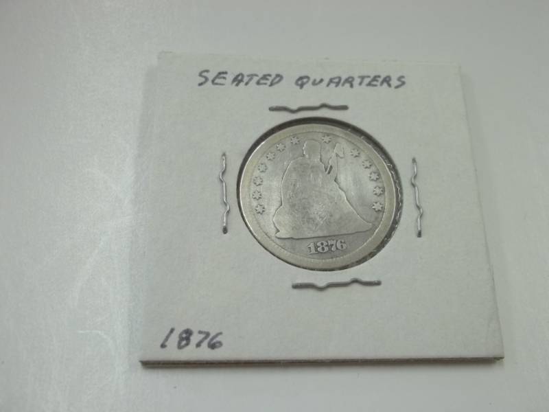 1876 Seated Quarter