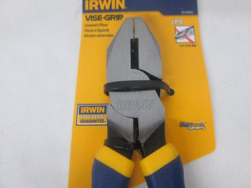 lot 34 image: Irwin Vise Grip 9.5 Lineman Pliers
