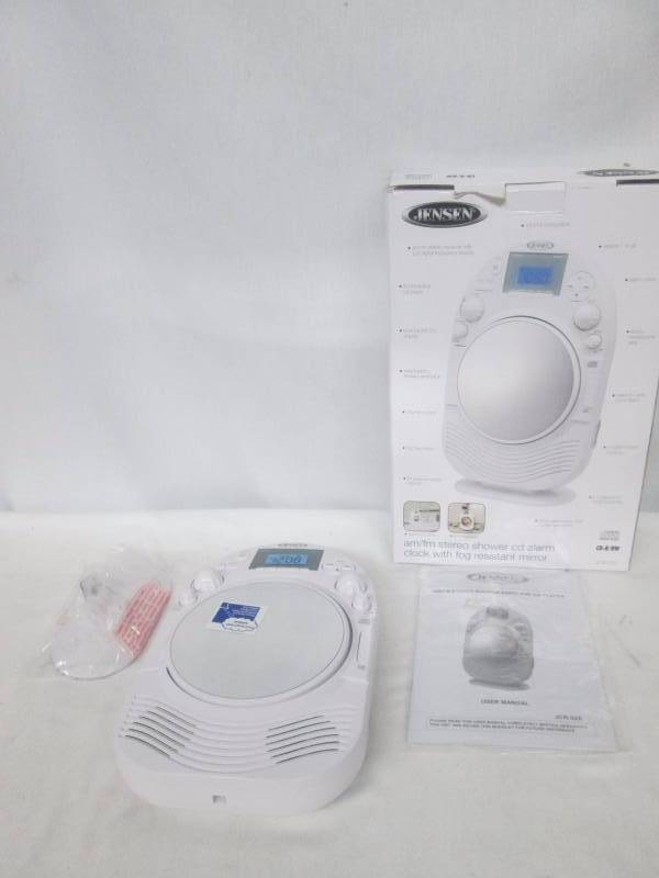 lot 36 image: Jensen Shower Radio and CD Player with Mirror