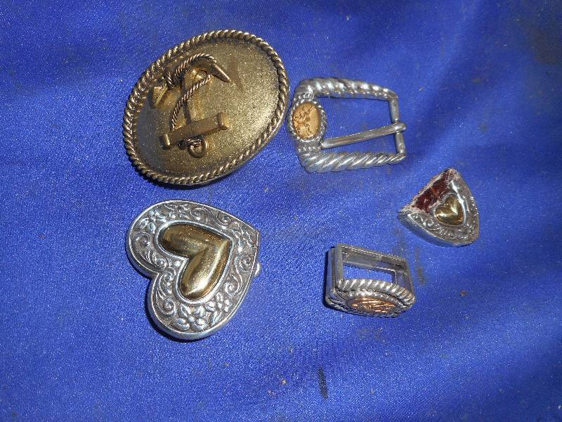 3 VINTAGE BELT BUCKLES