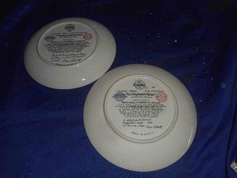 2 ROCKWELL COLLECTOR PLATES