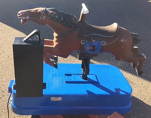 Brown Race Horse Kiddie Ride - Horse 3
