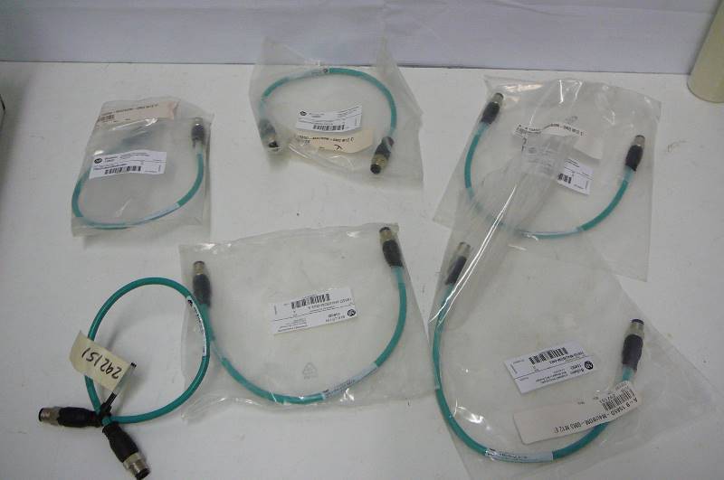 A-B Ethernet Patch Cord M12 Straight to  1585D-M4UBDM-oM3  6 count NEW