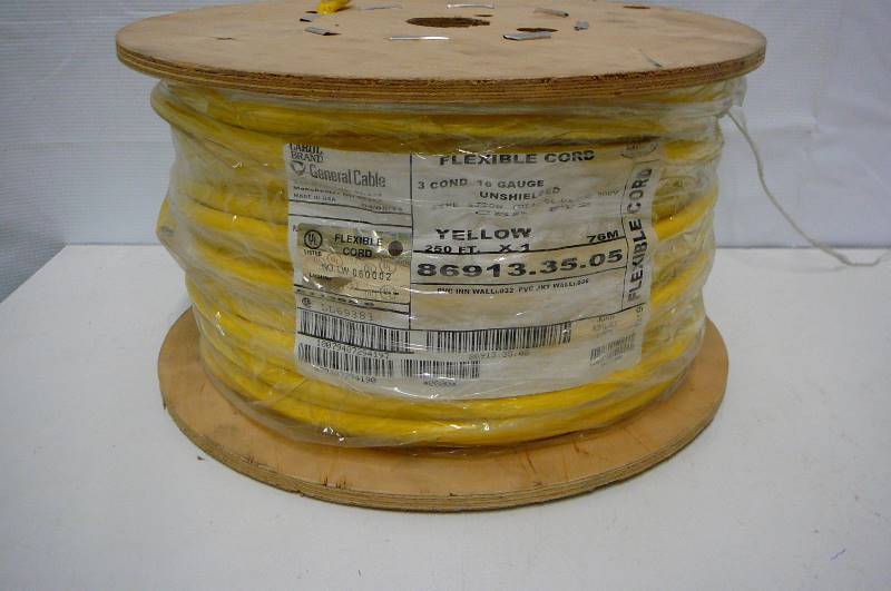 Flexible Cord 3 Cond 16 guage unsheilded 250 x 1