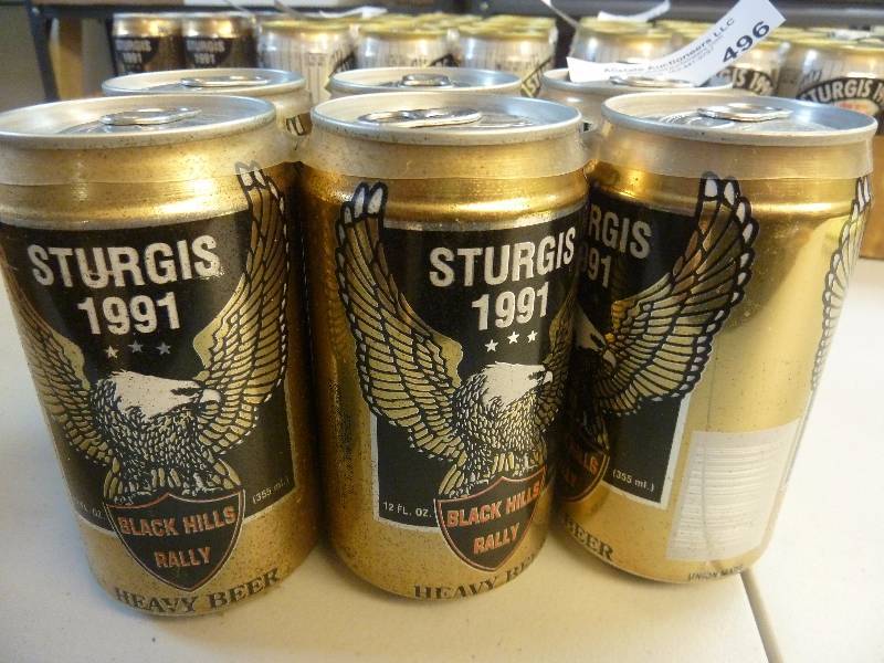 lot 496 image: Harley Davidson Collectible Unopened Beer Cans