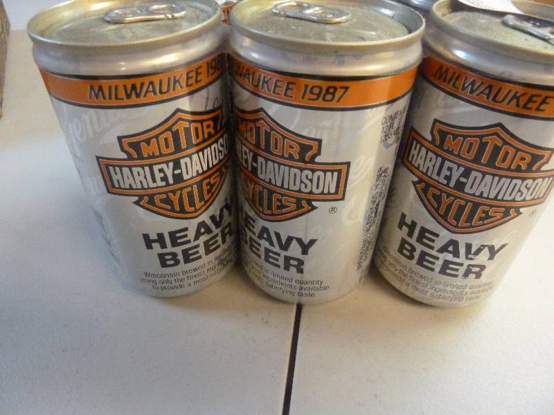 lot 507 image: Harley Davidson Collectible Unopened Beer Cans