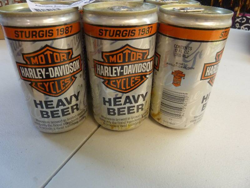 lot 509 image: Harley Davidson Collectible Unopened Beer Cans
