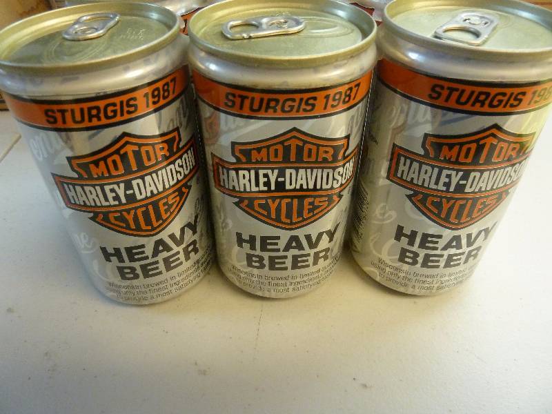 lot 512 image: Harley Davidson Collectible Unopened Beer Cans