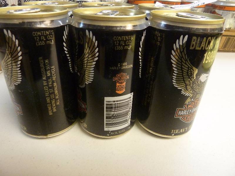 lot 543 image: Harley Davidson Collectible Unopened Beer Cans