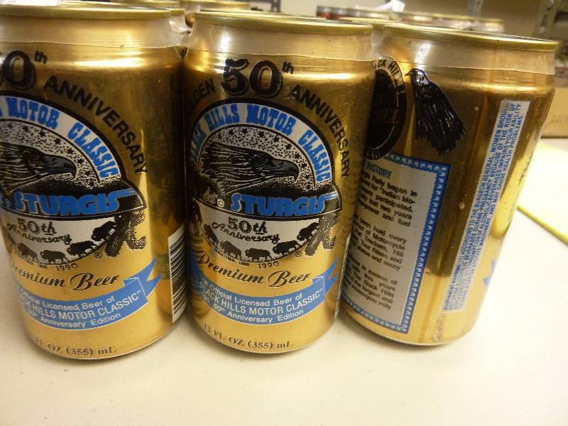 lot 559 image: Harley Davidson Collectible Unopened Beer Cans