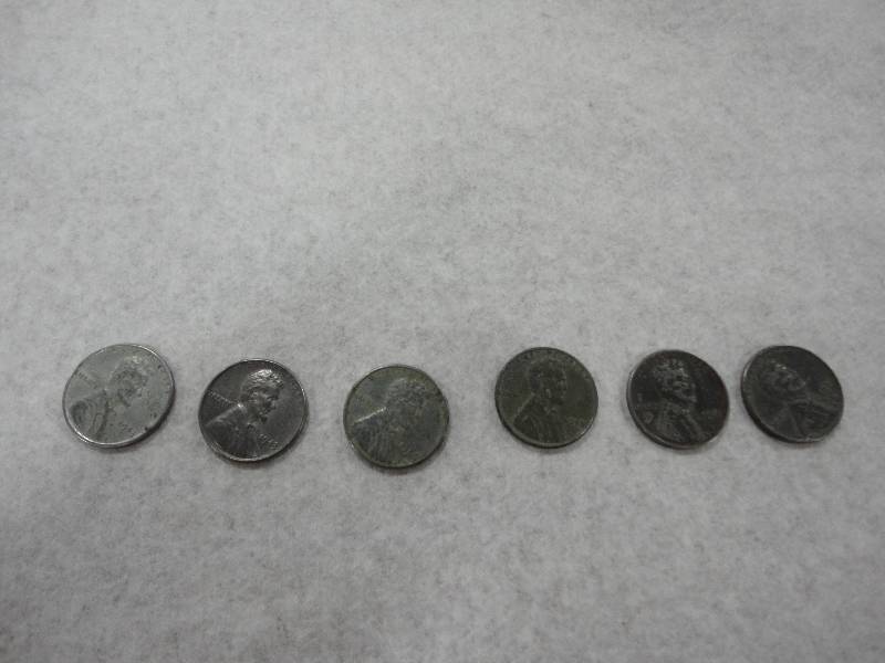 1943 Steel Wheat Penny (Set of 6)