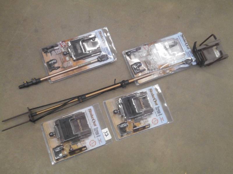 Lot Of (2) Stake-Mount & (2) Screw-...