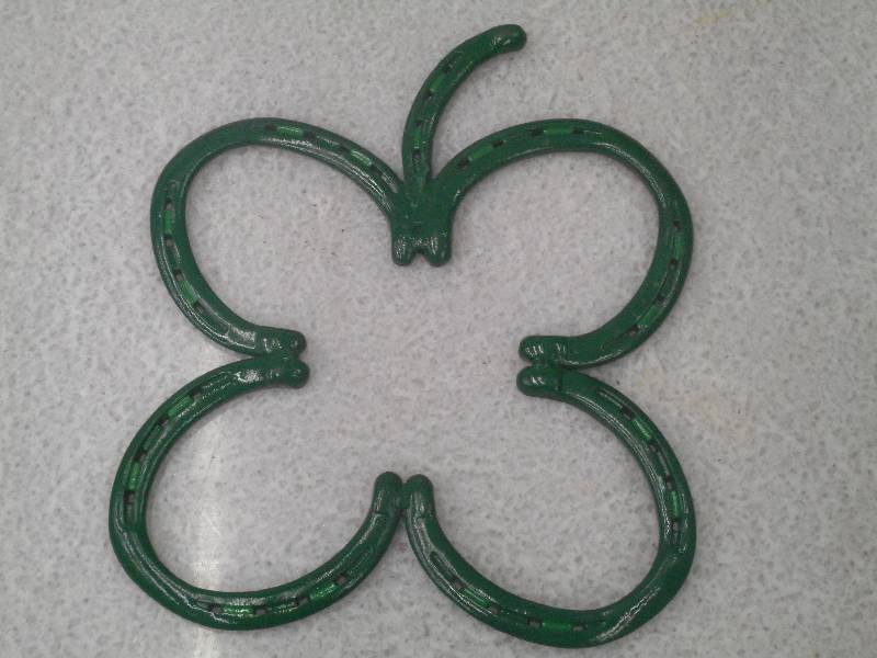 Handmade 4-Leaf Clover, Welded Hors...