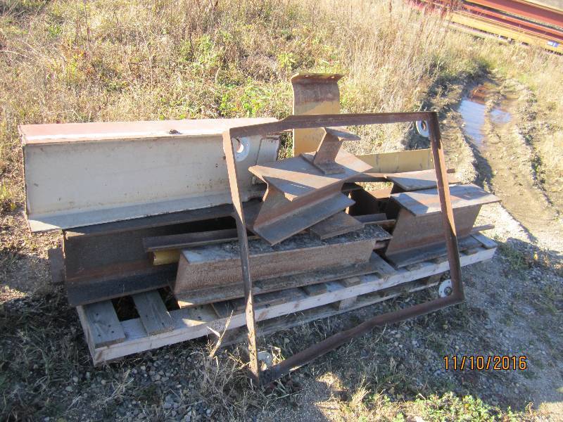 Pallet of scrap I beams, bars, etc...