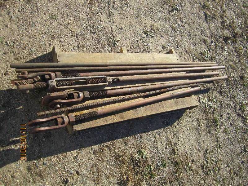 Pallet of tentioner rods...