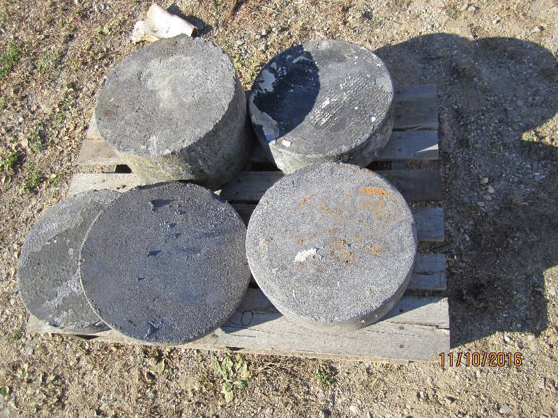 Pallet of graphite weights...