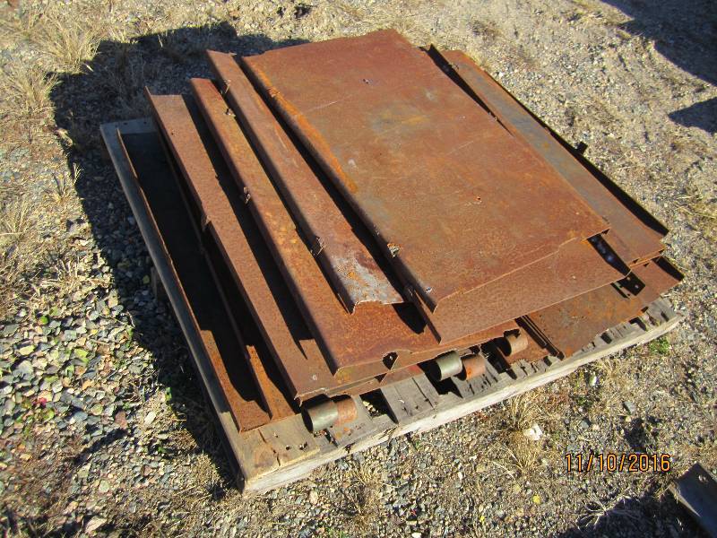 Pallet of steel dividers...