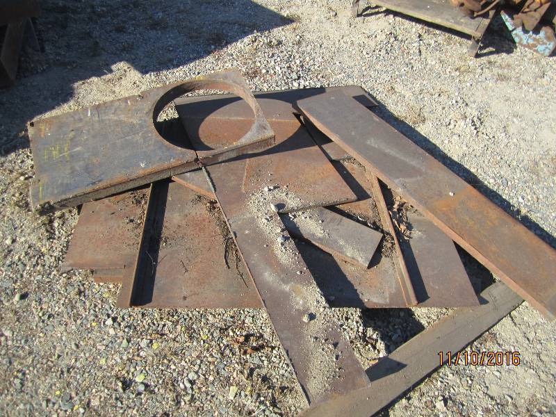 Lot of steel plates...