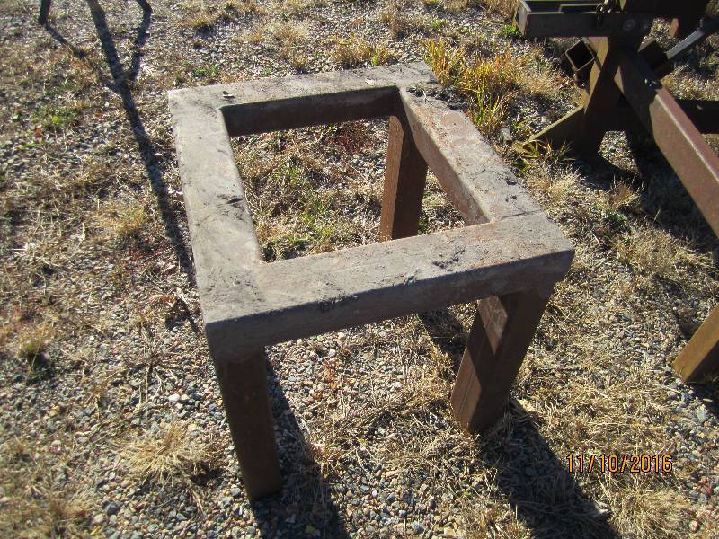Metal stand...