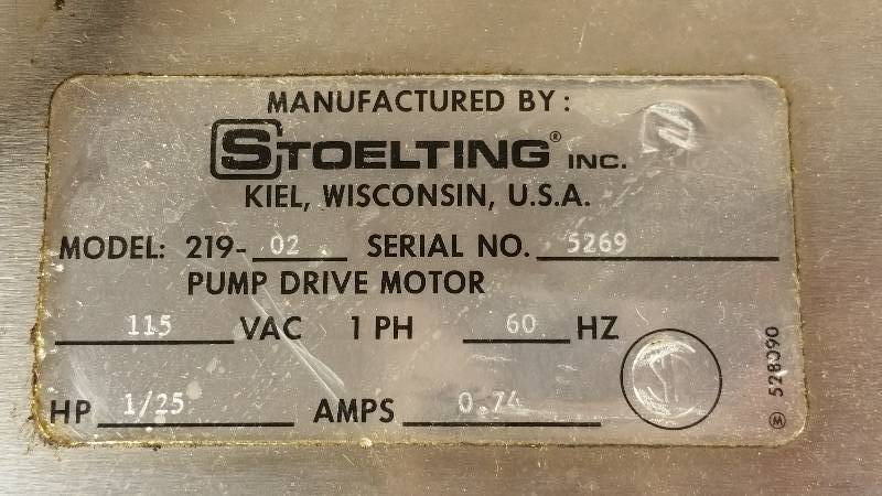 lot 4 image: Stoelting 219-02 Ice Cream Machine Remote Mix Pump