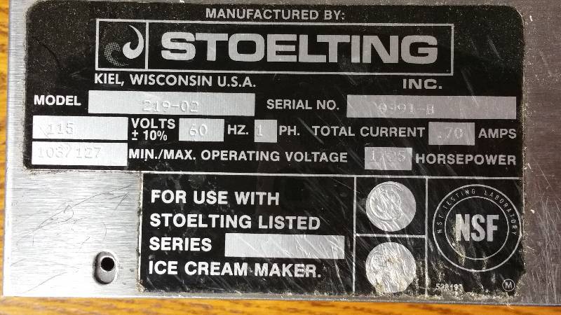 lot 5 image: Stoelting 219-02 Ice Cream Machine Remote Mix Pump  Spare Parts