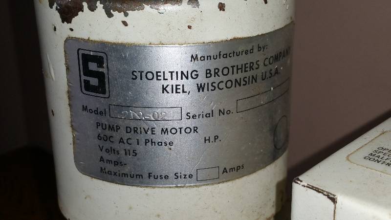 lot 6 image: (2) Stoelting 219-02 Ice Cream Machine Remote Mix Pumps