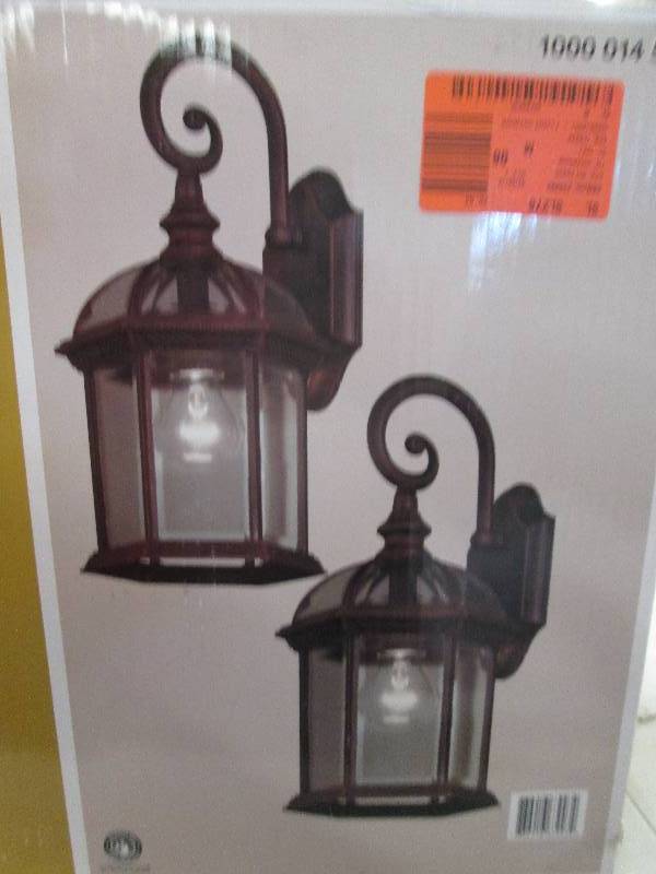 lot 242 image: Hampton Bay 2 pack of exterior wall...