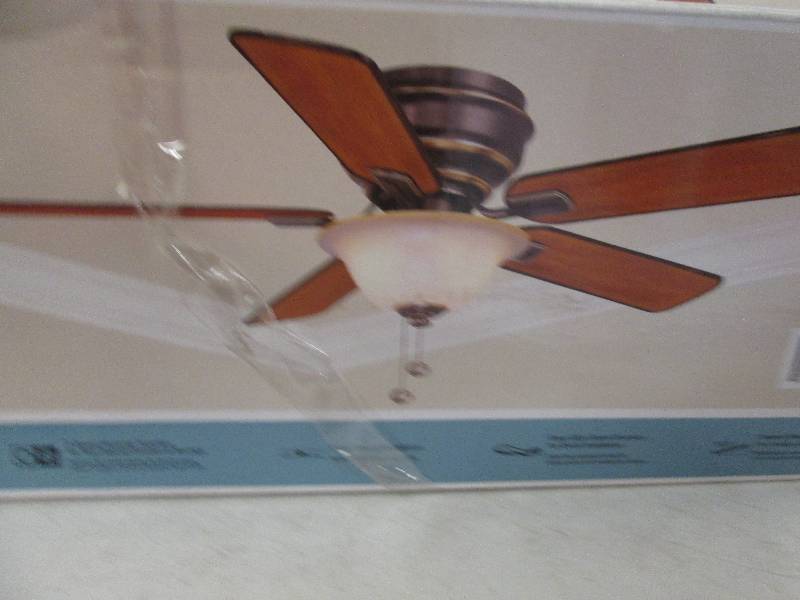 lot 246 image: Hampton Bay 44 hawkins ceiling fan...