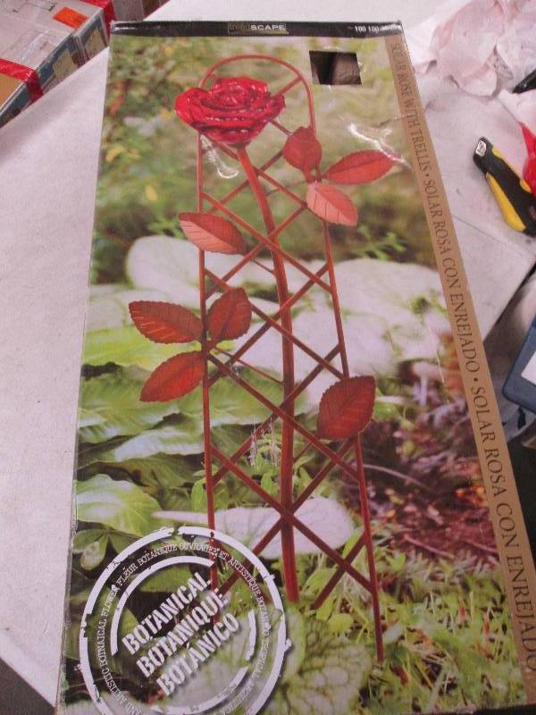 lot 252 image: Trendscape solar rose with trellis ...