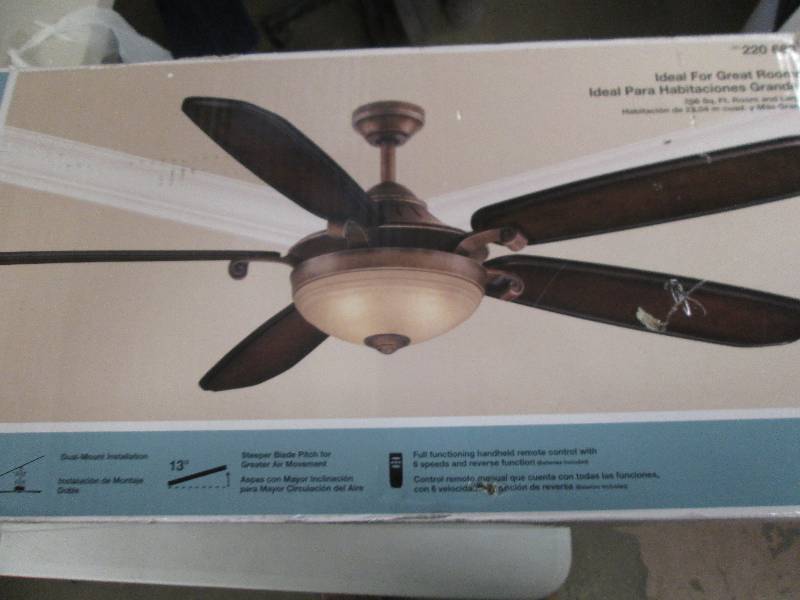 lot 5 image: 70 in victoria ceiling fan, french ...