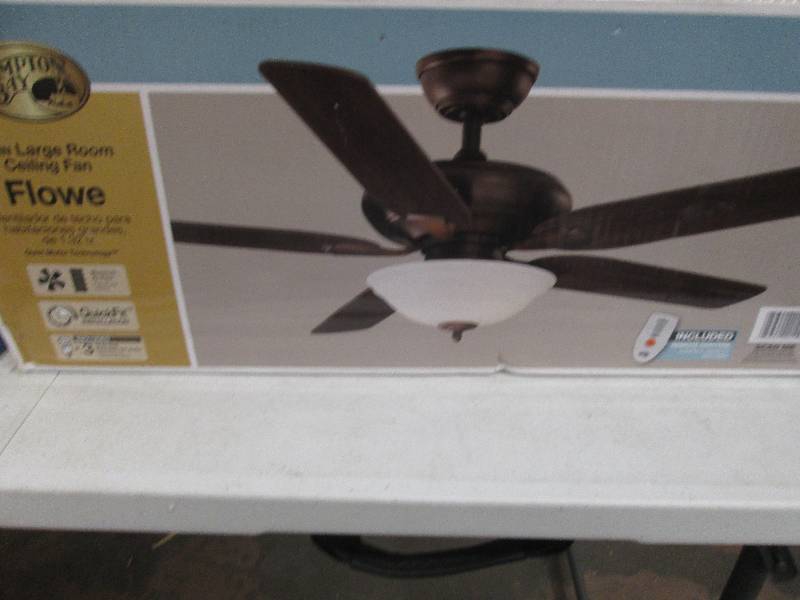 lot 8 image: hampton bay 52 inch ceiling fan ope...
