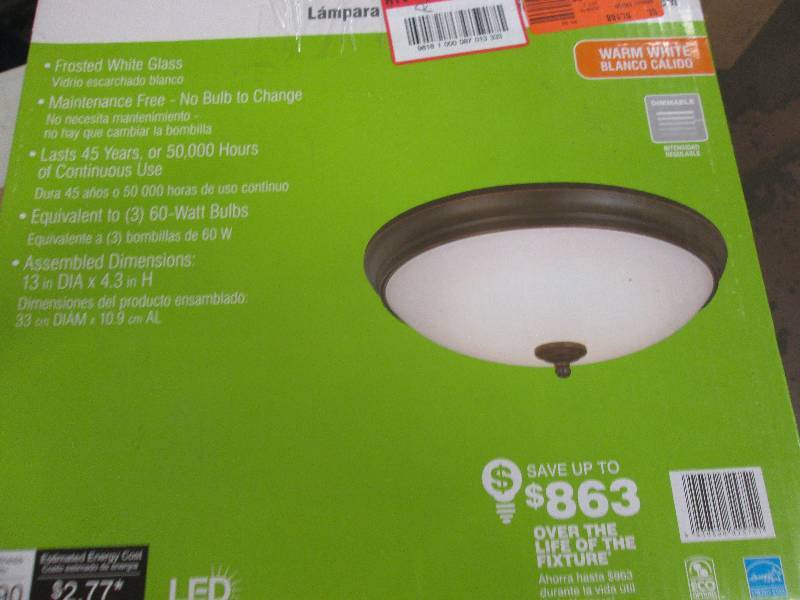 lot 18 image: 13 inch LED flushmount  ceiling lig...