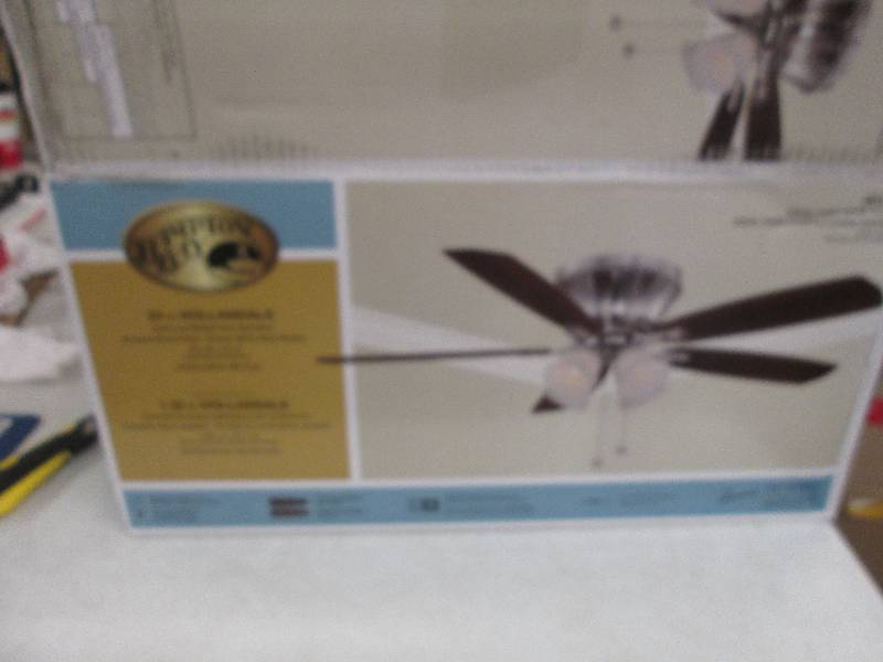lot 20 image: 52 in Hollandale ceiling fan, brush...