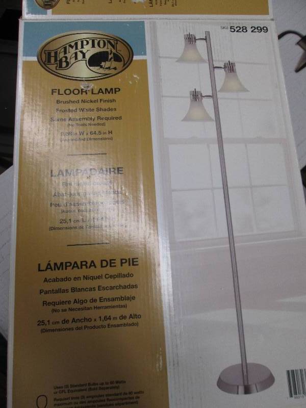 lot 24 image: hsmpton bay 3 shade floor lamp miss...