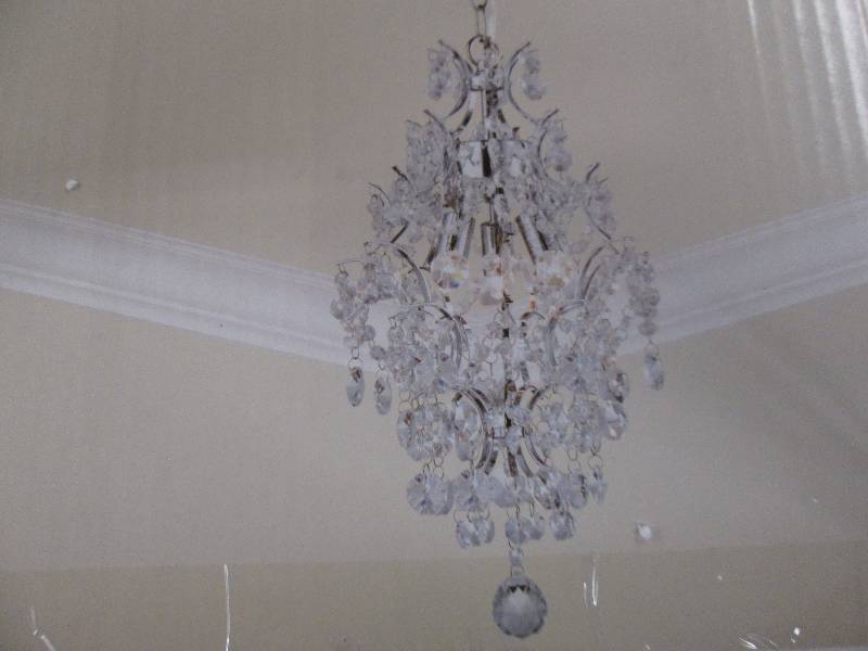 lot 64 image: hampton bay 3 light chandelier open...