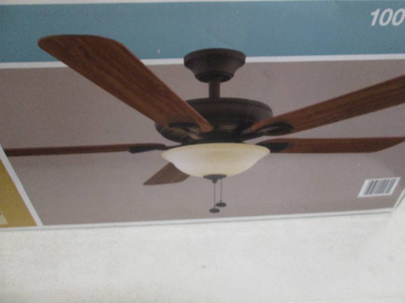 lot 65 image: 52 Rothlay ceiling fan open box...