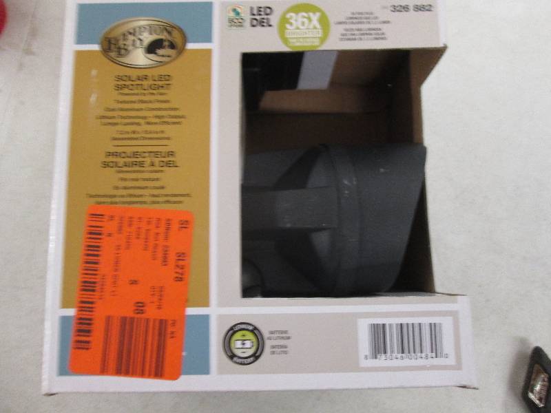 lot 70 image: hampton bay solar LED spotlight ope...